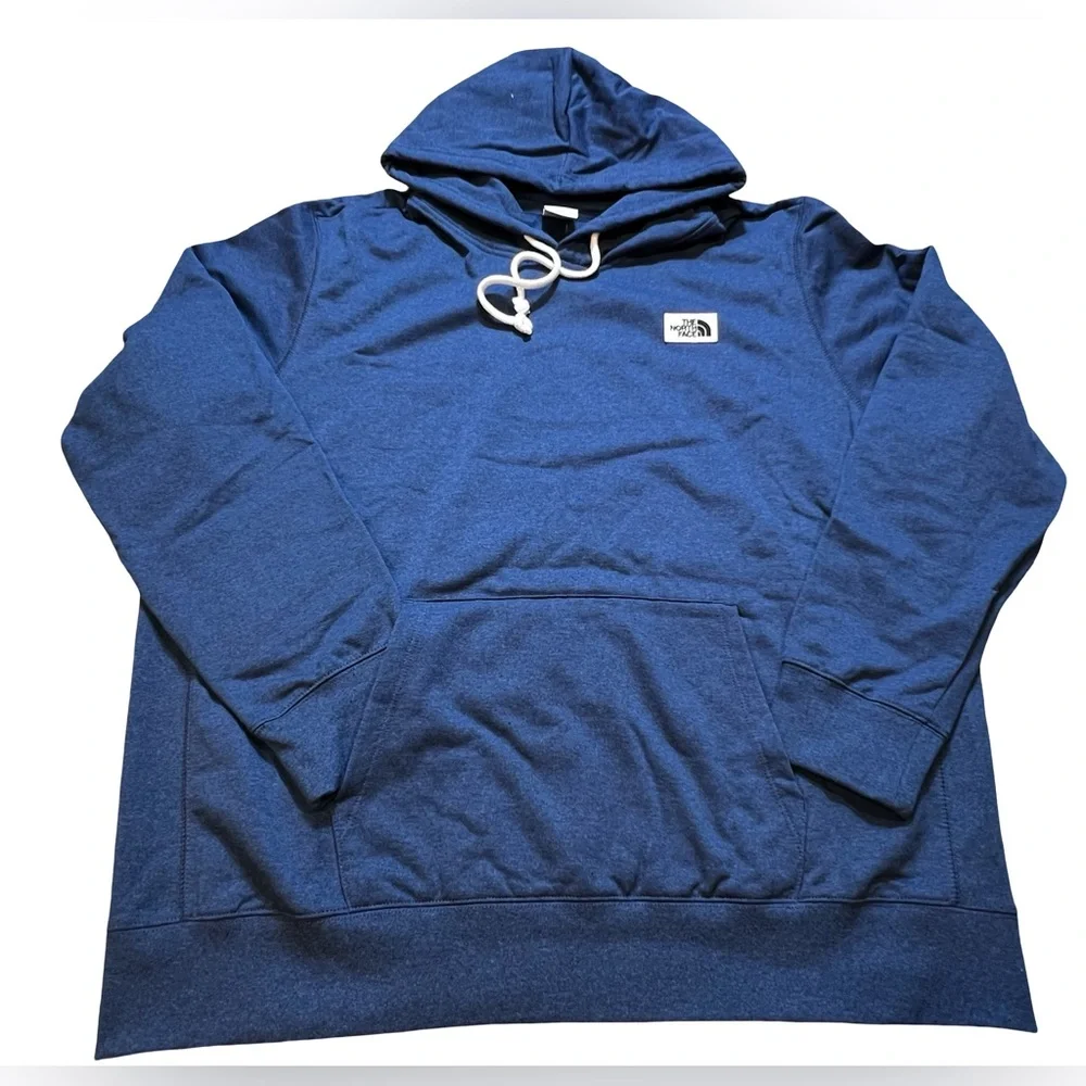 The North Face men’s Hoodie size XXL Blue Patch Logo Pullover‎ Standard Fit